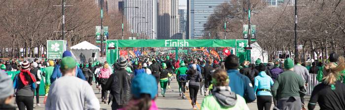 Bank of America Shamrock Shuffle Finish Line