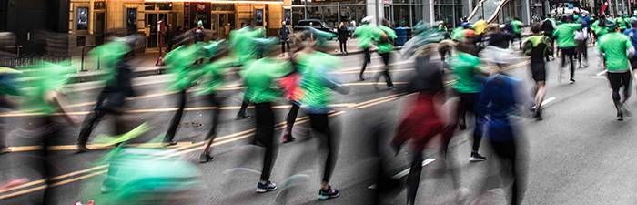 Runners on course