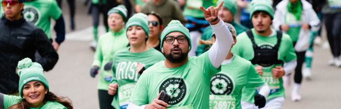 Participant during the 2025 Bank of America Shamrock Shuffle