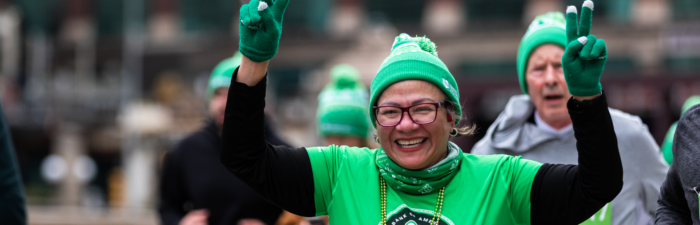 Participant during the 2025 Bank of America Shamrock Shuffle