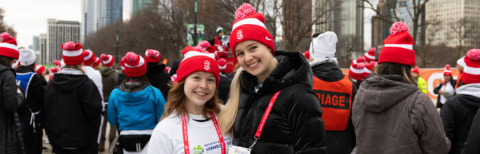 Medical volunteers at the 2025 Bank of America Shamrock Shuffle