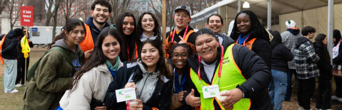 Volunteer group at the 2025 Bank of America Shamrock Shuffle